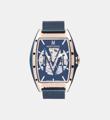 Montre automatique Tonneau Bleu MOW706 Montignac