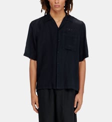 Chemise en mélange de lin à manches courtes Diesel