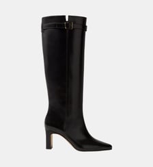 Bottes hautes cuir lisse ciré Claudie Pierlot