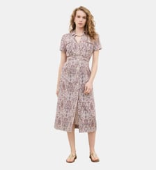 Robe rlaurine - Motif imprimé - Viscose livaeco Caroll