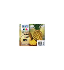 Cartouche d'encre Pack Multipack 4 Originales 604 (Noir XL + 3 Couleurs) Série Ananas - C13T09R64010 Epson