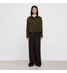 Chemise courte à carreaux avec poches Adolfo Dominguez