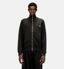 Sweatshirt avec col montant et Oval D métallique Diesel