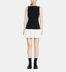 Robe courte bicolore Sandro