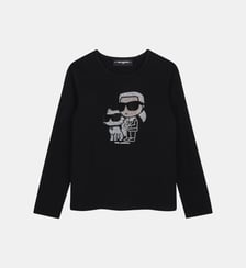 Tee-shirt manches longues Karl Lagerfeld Kids