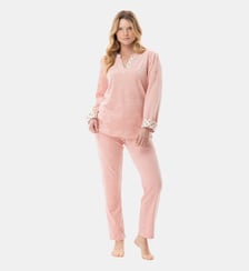 Pyjama en velours TEA TIME 112 Lingerie Le Chat