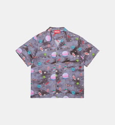 Chemise à manches courtes avec logo Diesel Kids