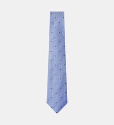 Cravate En Twill De Soie Et Lin À Pois Hackett London