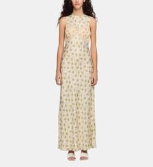 Robe longue à imprimé fleur Sandro