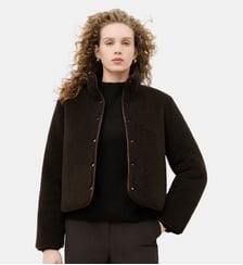 Doudoune gambertine - Motif uni - Polyester recycle Caroll