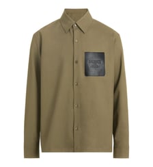 Surchemise en laine avec étiquette Balmain Vintage en cuir Balmain
