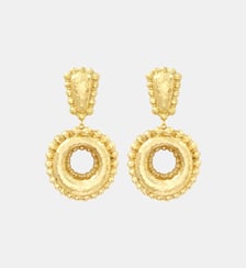 Boucles d'oreilles clips pendantes rondes   - Gilda Satellite