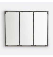 Miroir métal fer industriel 120x100 cm La Redoute Interieurs