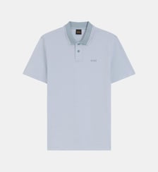 Polo droit en piqué de coton oxford signature BOSS