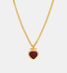 Collier pendentif poire   doré à l'or fin - Bysance Satellite