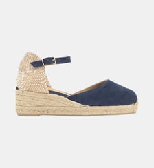 Espadrilles compensées à bride cheville et talon tressé CAROL Castaner