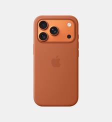 Coque iPhone 17 Pro MagSafe silicone Terracott Apple