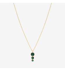 Collier doré rhodochrosite - andrea Caroline Najman