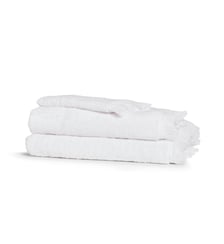 Serviette de toilette 100% Coton, INSTANT NATURE Blanc Cerise