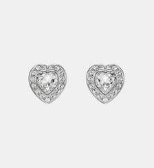 Clous d'oreilles Ariana Grande x Swarovski, Cœur, Métal rhodié Swarovski