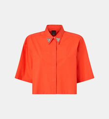Chemise cropped avec détails métalliques Pinko