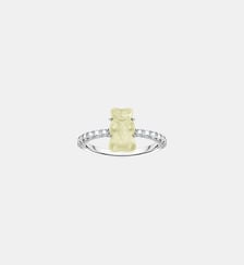 Bague avec Ours d'or blanc Mini Thomas Sabo