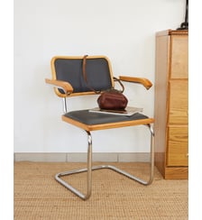 Fauteuil de bureau en bois Jakob N°1449 - Produit chiné Debongout