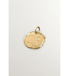 Charm artisanal en argent 925 doré 18K avec l’initiale B Aristocrazy