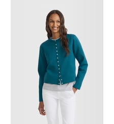 cardigan pression en molleton de coton Agnès b.