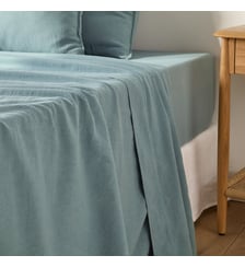 Drap plat en coton/lin lavé La Redoute Interieurs