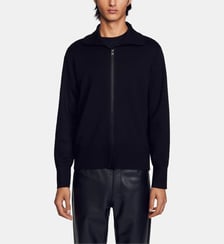 Cardigan droit laine mélangée Sandro
