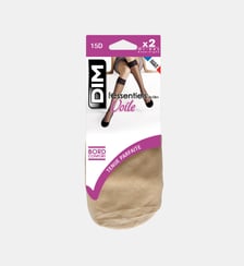 Lot de 2 paires de Mi-Bas Voile 15D Mes Essentiels de Dim Dim