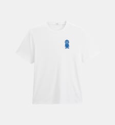 T-shirt manches courtes col rond Théo badge bouclette Serge Blanco