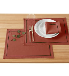 Lots 4 sets de table lin/coton lavé Métis Bourdon La Redoute Interieurs