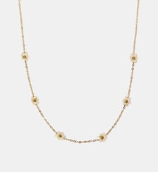 Collier  Suzanne avec fleurs à pierres fines Les Cléias