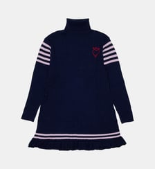 Robe à manches longues avec logo Marni