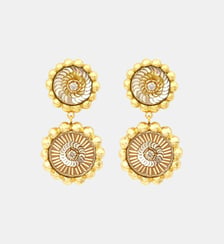Boucles d'oreilles clip Angèle pendantes rondes  - Angele Satellite