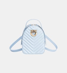 Minisac à dos love bag en cuir matelassé Pinko