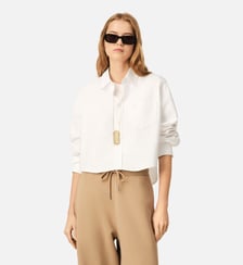 Chemise courte en coton Ami de Coeur embossé AMI Paris