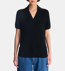 Polo en maille monogramme Balmain