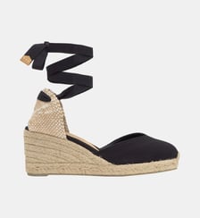 Espadrilles compensées en jute tressée à découpe en V CHIARA Castaner