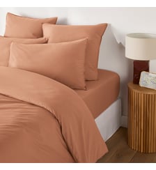 Housse de couette unie en coton lavé La Redoute Interieurs