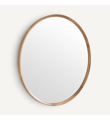 Miroir rond chêne massif, diamètre 100 cm AM.PM