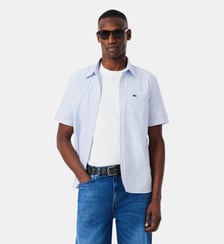 Chemise manches courtes regular fit Oxford Lacoste