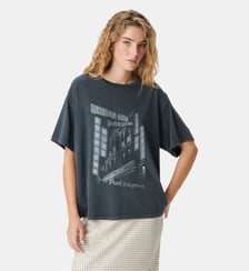 Tee-shirt visuel immeubles et messages Ikks