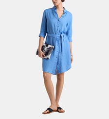 Robe chemise en lin unie Vilebrequin