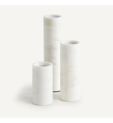 Lot de 3 bougeoirs en marbre AM.PM