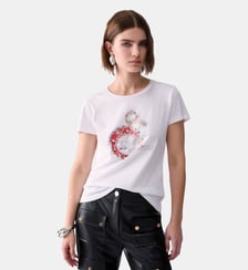 T-shirt avec broderie bijou Liu Jo