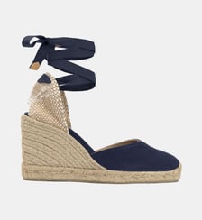 Espadrilles compensées en jute tressée à découpe en V CHIARA Castaner