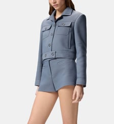 Blouson cropped avec surpiqûres Pinko